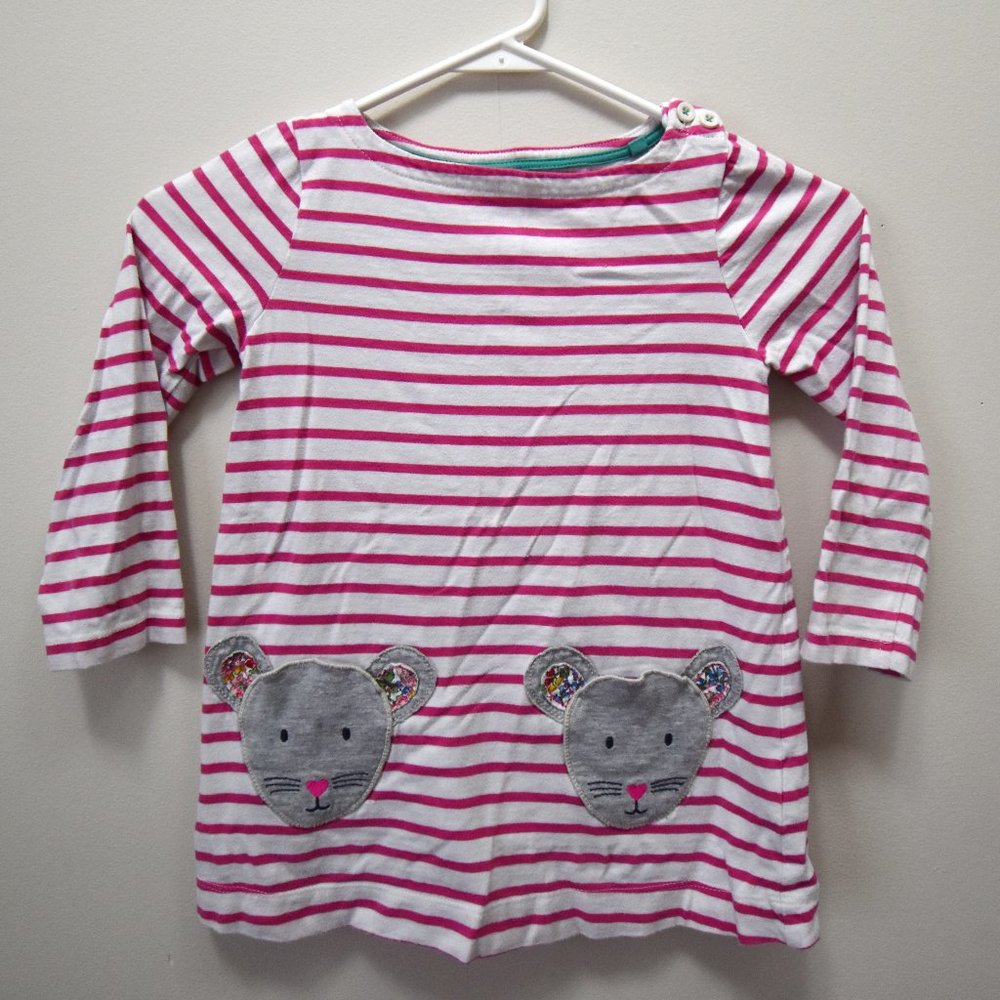 Mini Boden Appliqué Pocket Tunic